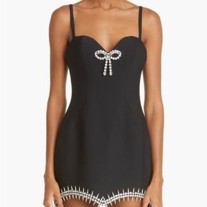 AREA Crystal Spike Minidress